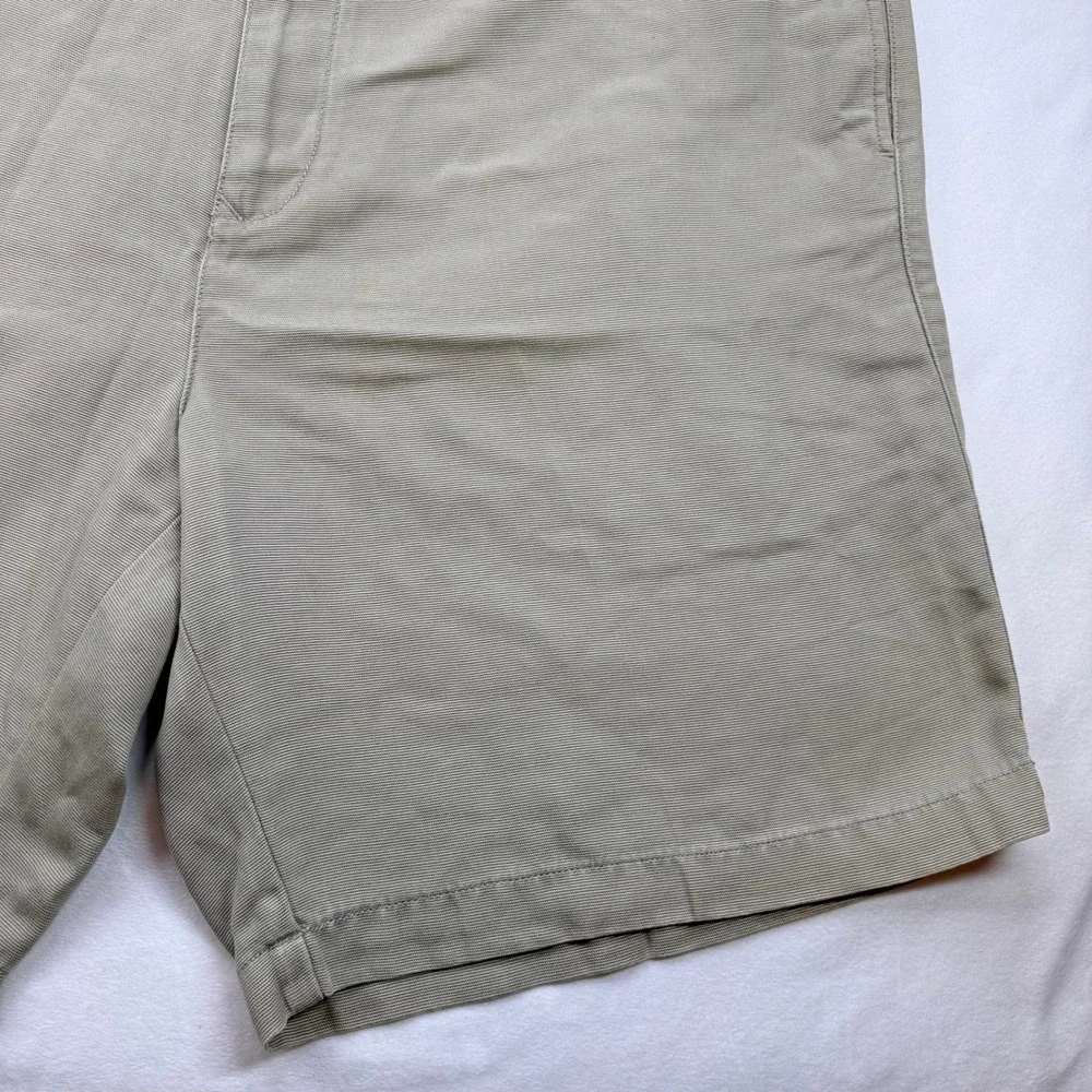 Tommy Bahama Relax Mens Khaki Tan Tencel Cotton Ribbed Shorts Size 40